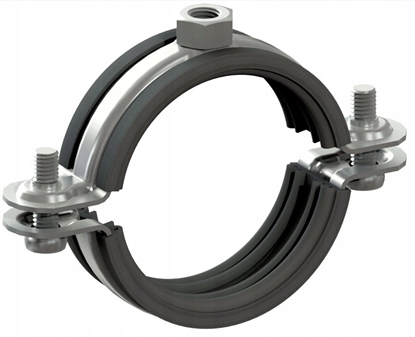 Attēls no Niczuk Obejma pojedyncza DUO z izolacj 3/4" BK (25-30)