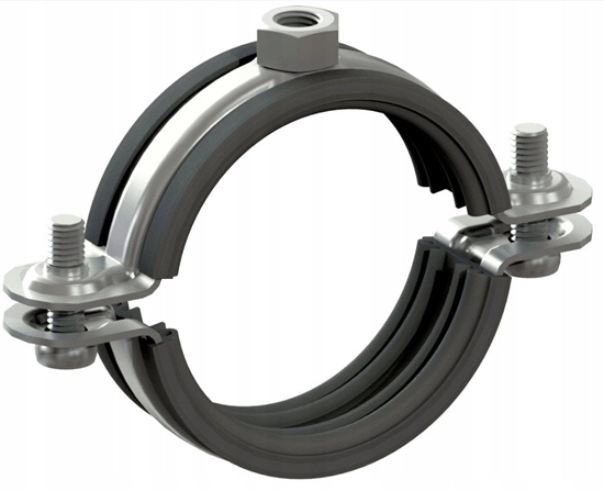 Picture of Niczuk Obejma pojedyncza DUO z izolacj 3/4" BK (25-30)