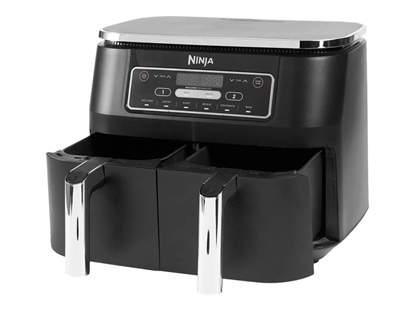 Изображение NINJA | Air Fryer | AF300 | Power 1 frying compartment: 1200 W; 2 frying compartments: 2400 W W | Capacity 7.6 L | Black