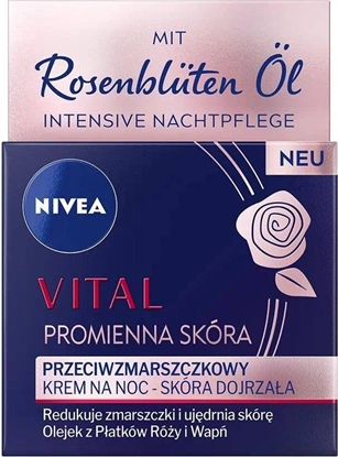 Изображение Nivea Vital Promienna Skóra Przeciwzmarszczkowy krem na noc 50ml