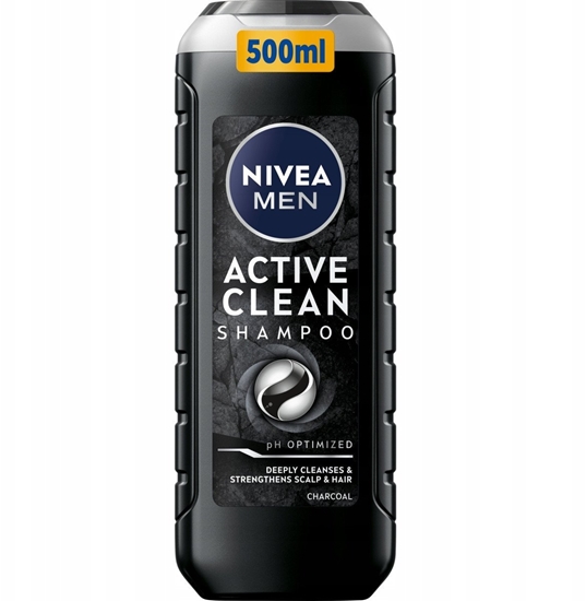 Изображение NIVEA_Men Active Clean odwieajcy Szampon z aktywnym wglem 500ml