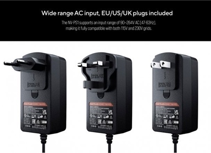 Attēls no Noctua Noctua power supply NV-PS1, 115V / 230V AC > 12V DC (black, for 12 volt fans)