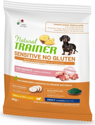 Attēls no NT DOG SENSITIVE NO GLUTEN SMALL&T PORK 60G- pilnvertīga bezglutēna sausā barība ar cūkgaļu pieaugušiem mazo šķirņu suņiem ar jutīgu gremošanas sistēmu