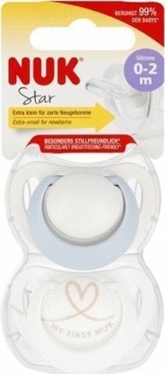 Изображение NUK 401889 SMOCZEK SILIKONOWY STAR 0-2 2SZT 541388, 175283