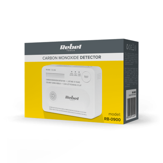 Picture of Oglekļa monoksīda (CO) detektors – brīdina par bīstamu gāzes noplūdi. Piemērots mājai, garāžai.