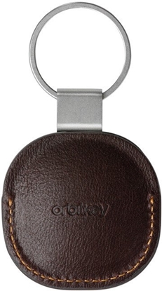 Attēls no Orbitkey Leather Holder for AirTag Espresso, Dark Brown