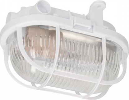 Изображение Orno OVAL 60 7040T/P, oprawa owietleniowa, 60W, E27, IP54, klosz szklany, osona plastikowa