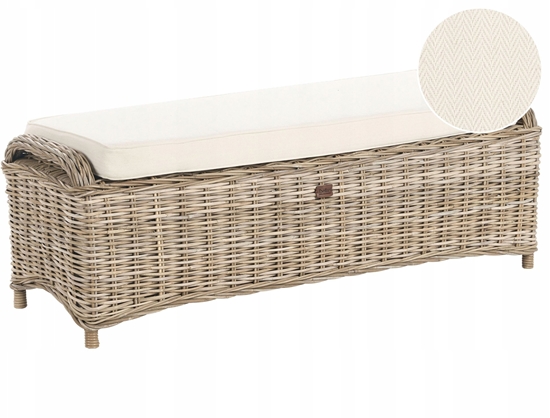 Изображение Beliani Otomana ogrodowa SUSUA 140 cm Rattan