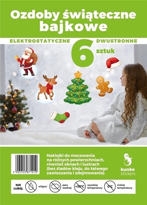 Изображение Ozdoby witeczne elektrostatyczne bajkowe 6szt