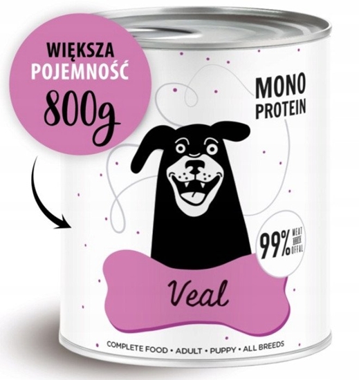 Изображение Paka Zwierzaka PEPE Veal (cielcina) puszka 800g