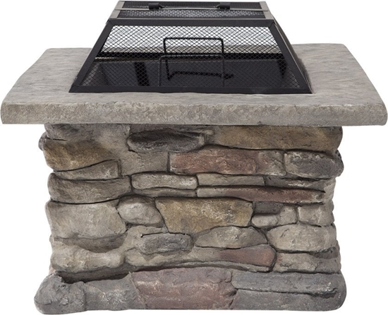 Picture of Palenisko ogrodowe Beliani Palenisko ogrodowe z grillem betonowe szare KELUD!