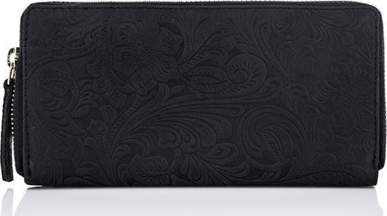 Picture of Paolo Peruzzi CZARNY PORTFEL DAMSKI PAOLO PERUZZI NA SUWAK KWIATY T-08-BL