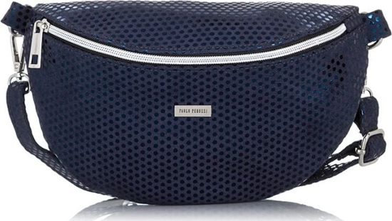 Picture of Paolo Peruzzi SASZETKA DAMSKA NERKA GRANATOWA SKÓRZANA Z-15-N