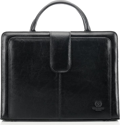 Attēls no Paolo Peruzzi SKÓRZANA TOREBKA DAMSKA AKTÓWKA BERGAMO CZARNA PAOLO PERUZZI 168BY-BL