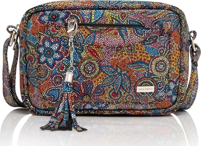 Attēls no Paolo Peruzzi SKÓRZANA TOREBKA DAMSKA LISTONOSZKA PAOLO PERUZZI W KWIATY Z-44-O