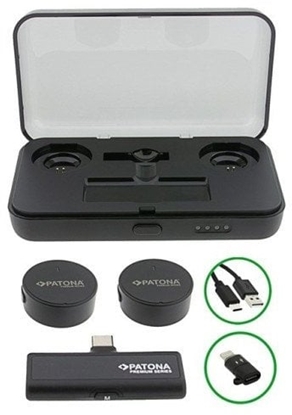 Attēls no PATONA Premium Profesjonalny Zestaw Mikrofonów Krawatowych PTS-I91S z etui adujcym