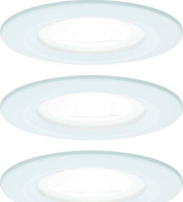 Picture of Paulmann Zestaw Oprawa wbudowana Nova stae LED IP44 3x6,5W 4000K 230V GU10 51mm Biay Mat/Aluminium