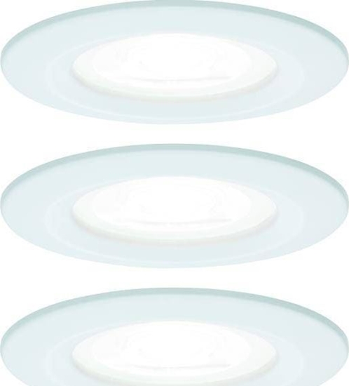 Picture of Paulmann Zestaw Oprawa wbudowana Nova stae LED IP44 3x6,5W 4000K 230V GU10 51mm Biay Mat/Aluminium