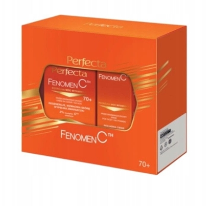 Изображение PERFECTA_SET Fenomen C 70+ przeciwzmarszczkowy krem do twarzy na dzie i na noc 50ml + przeciwzmarszczkowy krem pod oczy 15ml