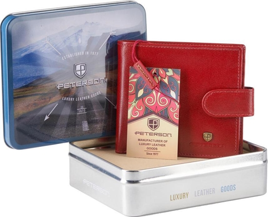 Picture of Peterson Cienki skórzany portfel mski z zapiciem  Peterson NoSize