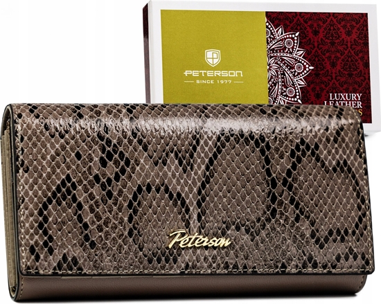 Изображение Peterson Duy portfel damski z podwójn sekcj na bilon