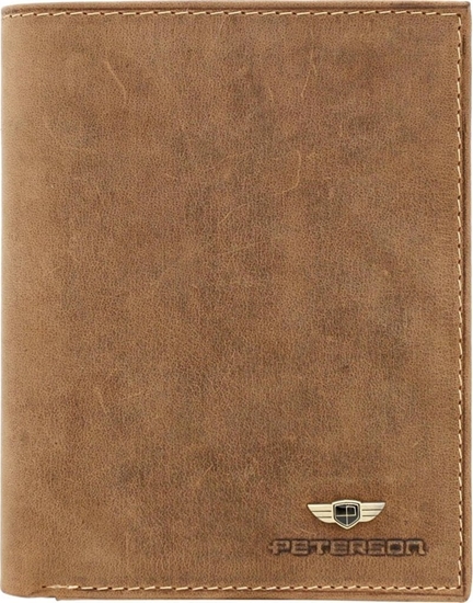 Изображение Peterson Duy portfel mski czarny ze skóry naturalnej, bez zapicia  Peterson NoSize