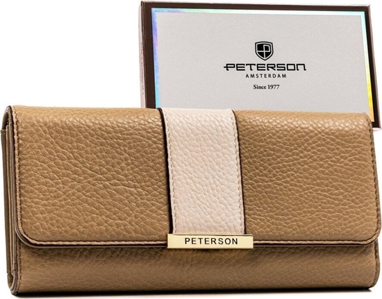 Изображение Peterson Duy, poziomy portfel damski ze skóry ekologicznej - Peterson NoSize