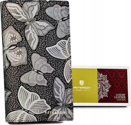 Изображение Peterson Duy, Skórzany Portfel Damski Na Magnes