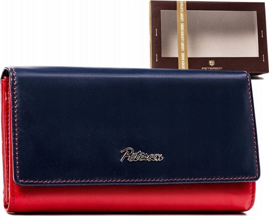Изображение Peterson Duy, skórzany portfel damski na zatrzask - Peterson NoSize