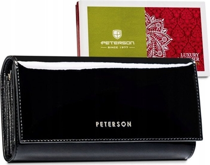 Изображение Peterson Duy, Skórzany Portfel Damski Zamykany Na Zatrzask!
