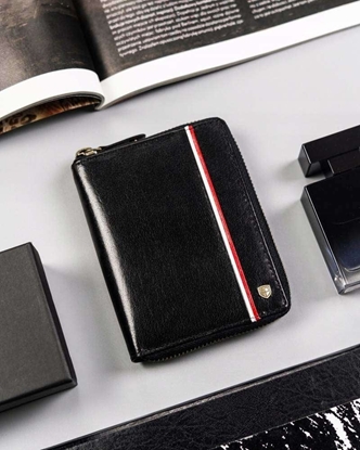 Изображение Peterson Duy, Skórzany Portfel Mski Na Zamek