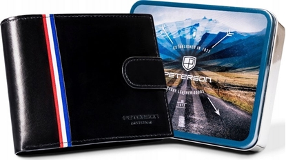 Изображение Peterson Duy, skórzany portfel mski na zatrzask - Peterson NoSize