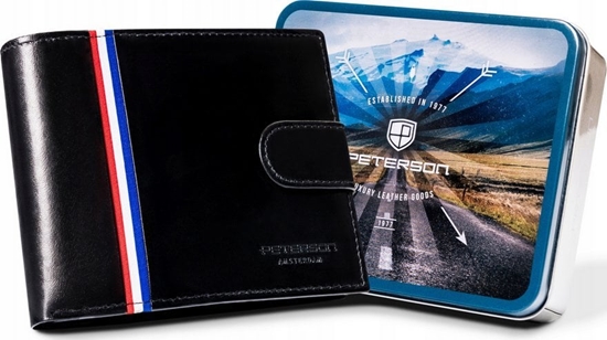 Изображение Peterson Duy, skórzany portfel mski na zatrzask - Peterson NoSize