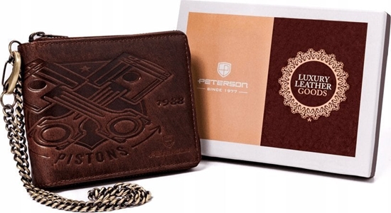Изображение Peterson Duy, skórzany portfel mski z acuchem  Peterson NoSize