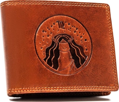 Изображение Peterson Duy, skórzany portfel mski z toczeniem przedstawiajcym znak zodiaku - Peterson NoSize