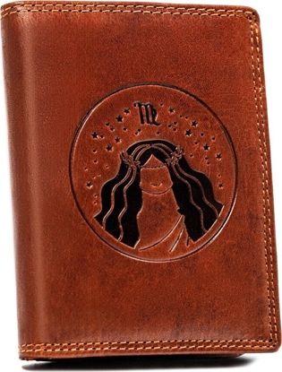 Изображение Peterson Duy, skórzany portfel mski z wytoczonym znakiem zodiaku - Peterson NoSize