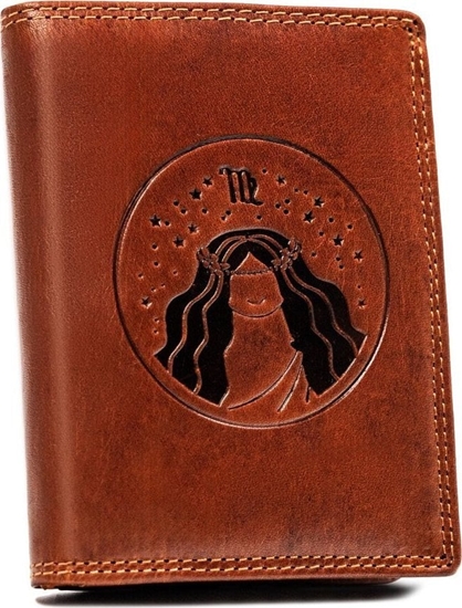 Изображение Peterson Duy, skórzany portfel mski z wytoczonym znakiem zodiaku - Peterson NoSize