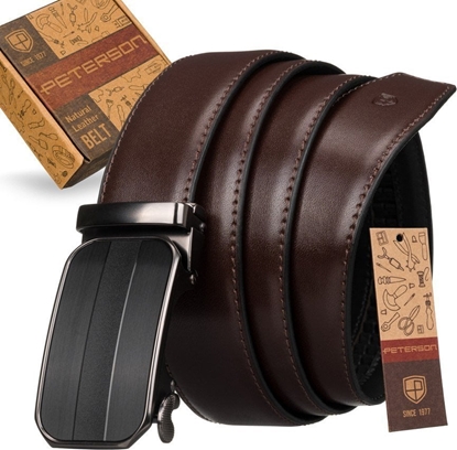 Изображение Peterson Elegancki pasek automatyczny ze skóry naturalnej