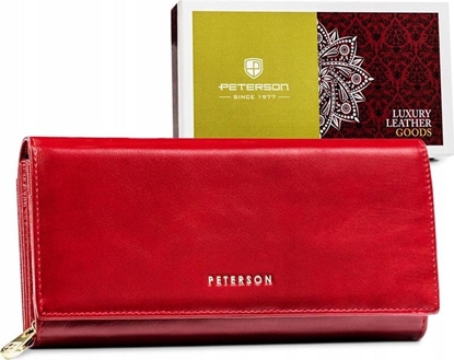 Изображение Peterson Klasyczny portfel damski ze skóry naturalnej  Peterson