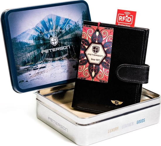 Изображение Peterson Klasyczny portfel mski z sekcj na karty  Peterson NoSize