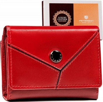 Изображение Peterson Klasyczny, may portfel damski ze skóry naturalnej  Peterson NoSize