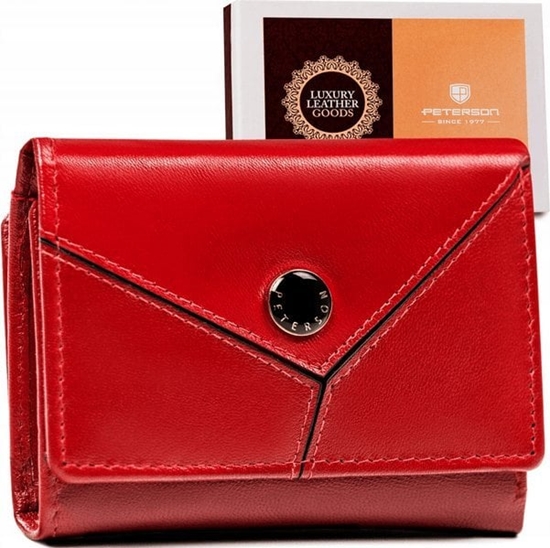 Изображение Peterson Klasyczny, may portfel damski ze skóry naturalnej  Peterson NoSize