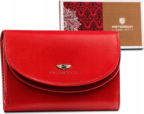 Изображение Peterson Klasyczny, skórzany portfel damski na zatrzask NoSize