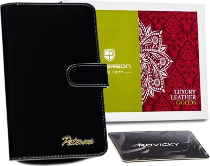 Attēls no Peterson Lakierowany portfel damski na karty  Peterson NoSize