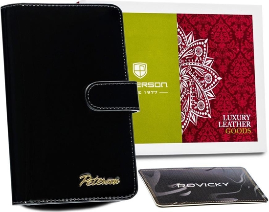 Picture of Peterson Lakierowany portfel damski na karty  Peterson NoSize