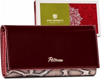 Attēls no Peterson Lakierowany portfel damski z wowym wzorem RFID  Peterson NoSize