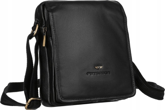 Picture of Peterson Listonoszka czarna Peterson [DH] Torba skórzana PTN 5031-NDM BLACK