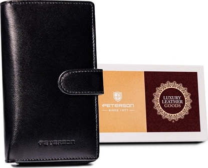 Изображение Peterson Pionowy portfel damski ze skóry naturalnej  Peterson NoSize