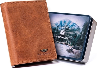 Изображение Peterson Pionowy, skórzany portfel mski z wewntrzn kieszonk  Peterson NoSize