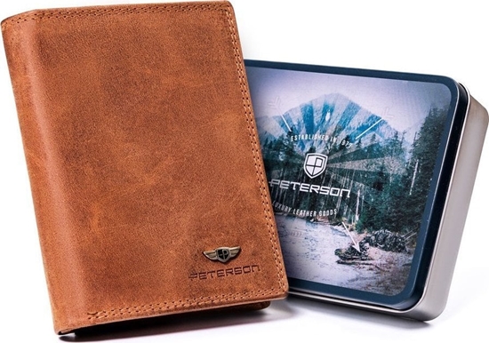 Изображение Peterson Pionowy, skórzany portfel mski z wewntrzn kieszonk  Peterson NoSize